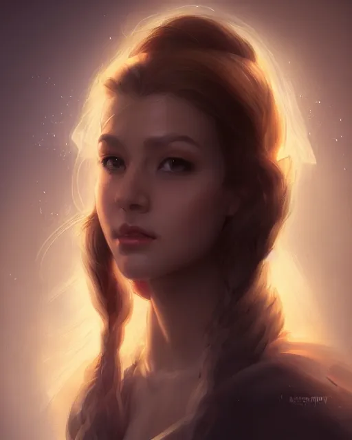 Prompt: portait of a beautiful female cleric, ethereal, backlit, realistic face, realistic lighting, by artgerm, wlop, rossdraws, frank frazetta, andrei riabovitchev, trending on artstation, hd, 4 k, fantasy