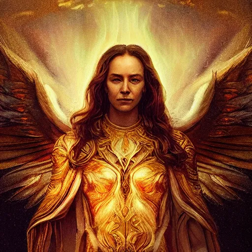 Prompt: majestic gracious archangel michael portrait, atmospheric lighting, painted, menacing, intricate, volumetric lighting, beautiful, rich deep colours masterpiece, golden hour, sharp focus, ultra detailed, by leesha hannigan, ross tran, thierry doizon, kai carpenter, ignacio fernandez rios