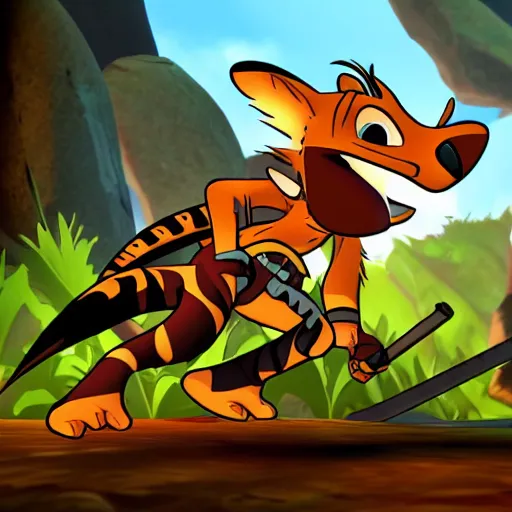 Prompt: ty the tasmanian tiger