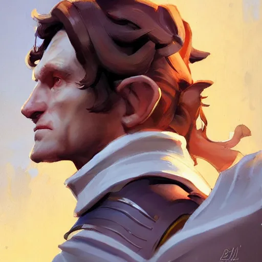 Image similar to greg manchess portrait painting of bilbo beutlin as overwatch character, medium shot, asymmetrical, profile picture, organic painting, sunny day, matte painting, bold shapes, hard edges, street art, trending on artstation, by huang guangjian and gil elvgren and sachin teng