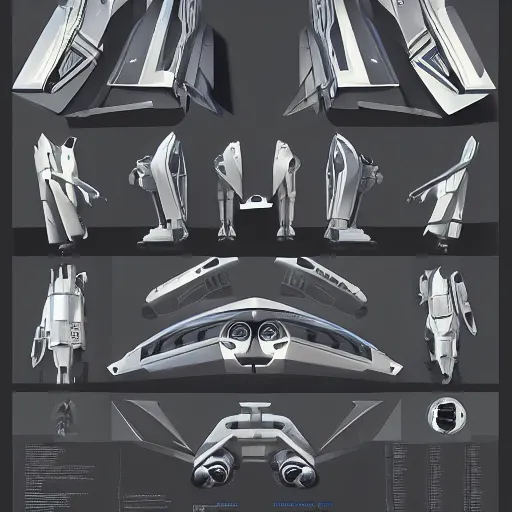 Prompt: illustration of a scifi tech hardsurface, geometric form exploration, big medium small, artstation, concept art, syd mead