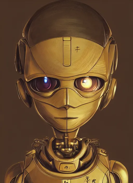 Image similar to highly detailed picture of little robot, manga, perfectly face, highly detailed, masterpiece, artstation, golden ratio, soft light, perfect intricate highly detailed, detailed, painting by akira, masashi kishimoto,, digital lines, 8 k