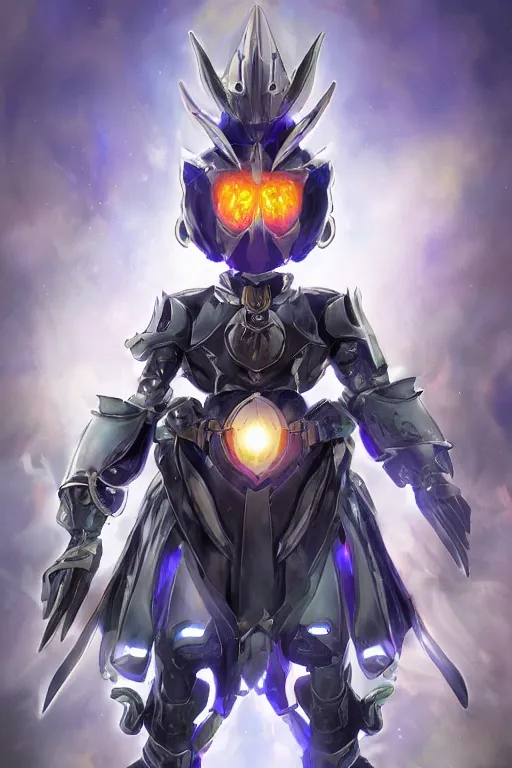 Image similar to helmet armor guardian destiny in witch queen illumination ray tracing hdr fanart arstation by sung choi robot ninja mask and eric pfeiffer and gabriel garza and casper konefal