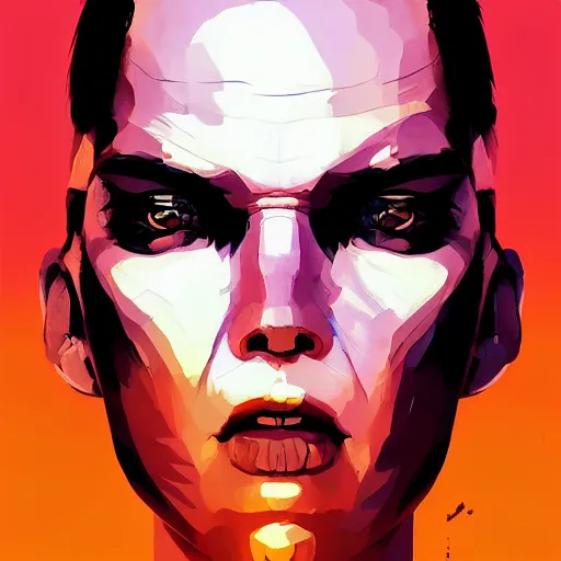 Image similar to face icon stylized minimalist mad max : fury road, loftis, cory behance hd by jesper ejsing, by rhads, makoto shinkai and lois van baarle, ilya kuvshinov, rossdraws global illumination