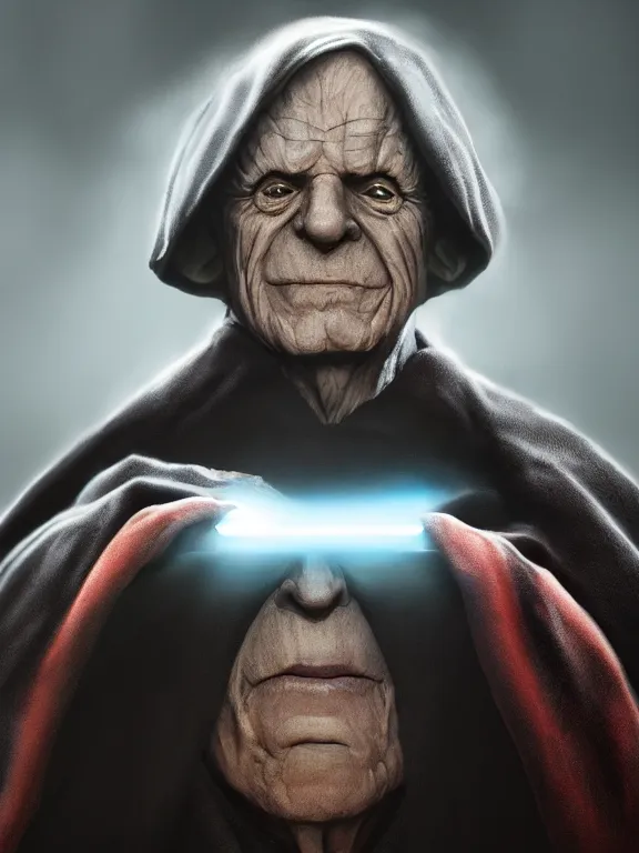 Prompt: portrait art of emperor palpatine 8 k ultra realistic, lens flare, atmosphere, glow, detailed, intricate, full of colour, cinematic lighting, trending on artstation, 4 k, hyperrealistic, focused, extreme details, unreal engine 5, cinematic, masterpiece