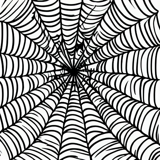 Image similar to one-line art grafic the sheep sheep sheep included a spider web, grey scale