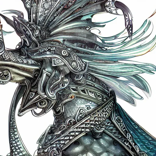 Image similar to a fish as a king highly detailed face, full body, fantasy art, style of masami kurumada, illustration, epic, fantasy, intricate, hyper detailed, artstation, concept art, smooth, sharp focus, ray tracing