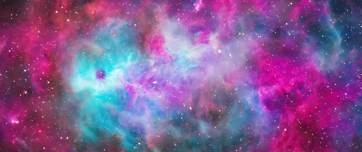 Image similar to the nebula made of cotton candy