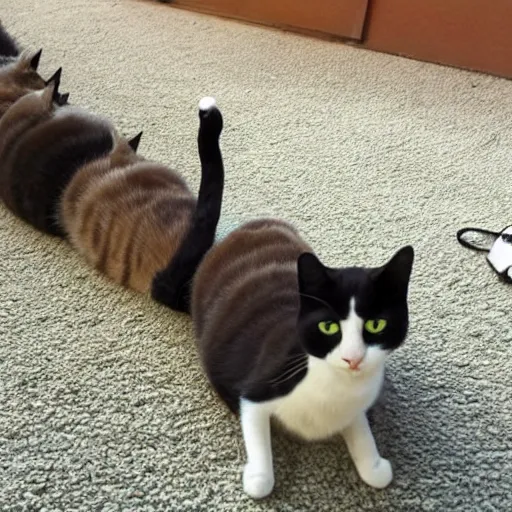 Prompt: cat centipede hybrid