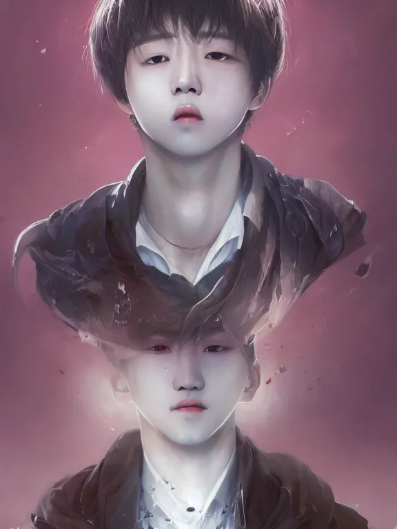 Prompt: Full shot of Kpop boy idol with no face and an eyeball instead of head performing on stage. Orb Head. Sphere Head. Eyeball Head. Eye exam. Friendly horror. Realistic. By Ruan Jia and Artgerm and Range Murata and WLOP. Key Art. Fantasy Illustration. award winning, Artstation, intricate details, Hyperdetailed, 8k resolution.