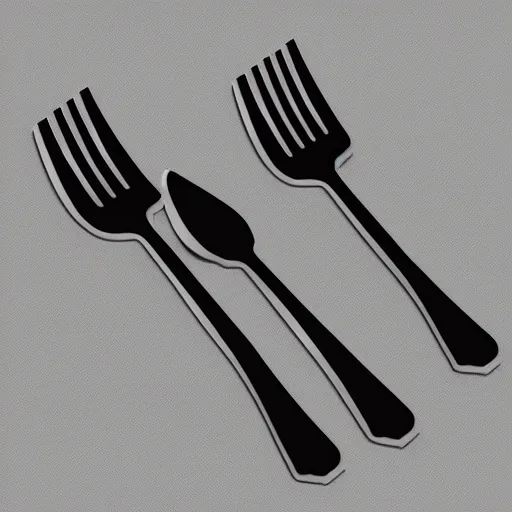 Image similar to network fork FORK, black fork, crimson fork, black-crimson color scheme, 8k, high res