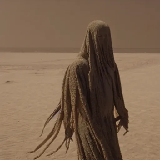 Image similar to a sand wraith. Movie still