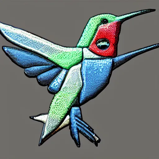 Image similar to cyberpunk hummingbird