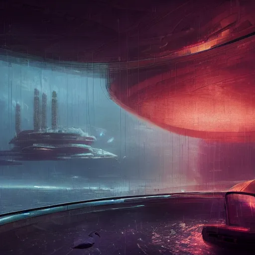 Prompt: an underwater scifi city contained entirely inside of a fishbowl, scifi art by Jan Urschel and Greg Rutkowski, 4k