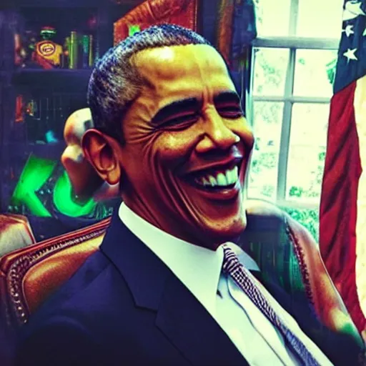 Prompt: “Obama drinking way too much hot sauce, 4k hdr realistic no artifacts”