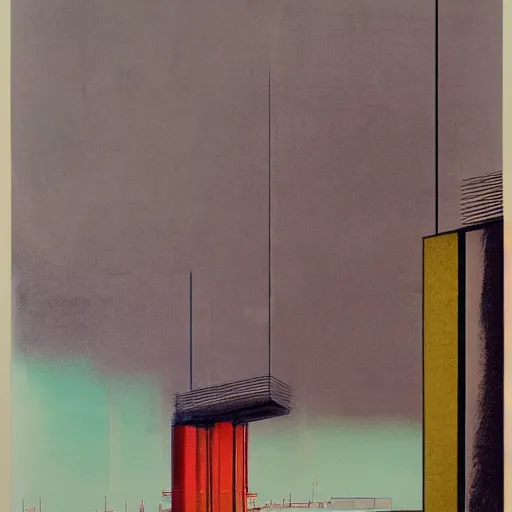 Image similar to a futuristic building amarone bin, by asher brown durand, matte painting, an ink drawing bright layerd heaven relish ocean liner wavy tower, by mark rothko and ilya kuvshinov