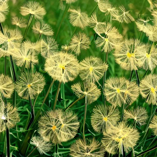 Prompt: dandelion flower weed plants t