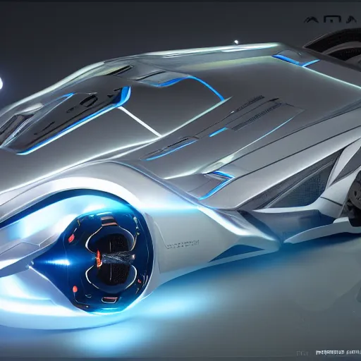 Image similar to a photorealistic futuristic kama - 1 concept car, sharp focus, ultra realistic, ultra high pixel detail, cinematic, intricate, cinematic light, concept art, illustration, art station, unreal engine 8 k w 1 0 2 4