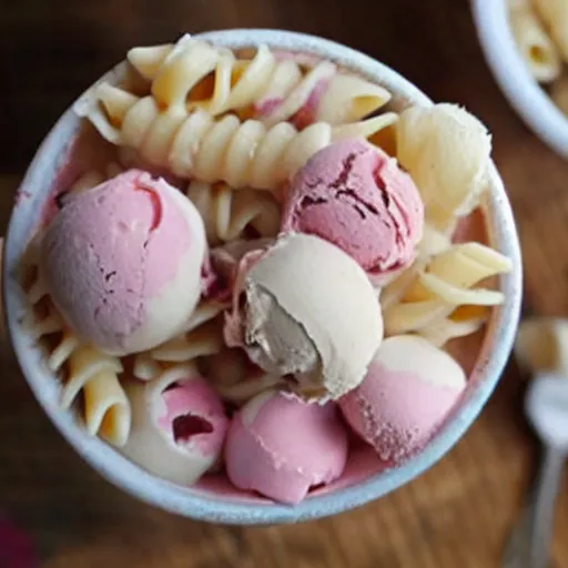 Image similar to pasta rose flavoured ben and jerry's ice cream