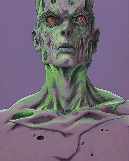 Image similar to portrait of stand from jojo bizzare adventure painted by hirohiko araki and zdislav beksinski and wayne barlowe and greg rutkowski