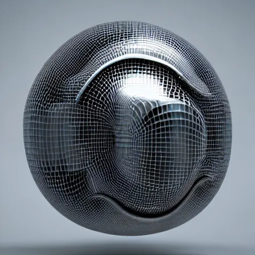 Image similar to hyperfuturism abstract 3 d object, liquid metal, chrome, fur, octane render, high detail