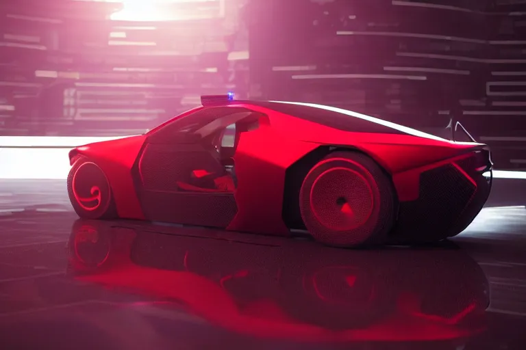 Image similar to cyberpunk alien concept inspired sports car, futuristic look, highly detailed body, very expensive, photorealistic camera shot, bright studio setting, studio lighting, crisp quality and light reflections, unreal engine 5 quality render