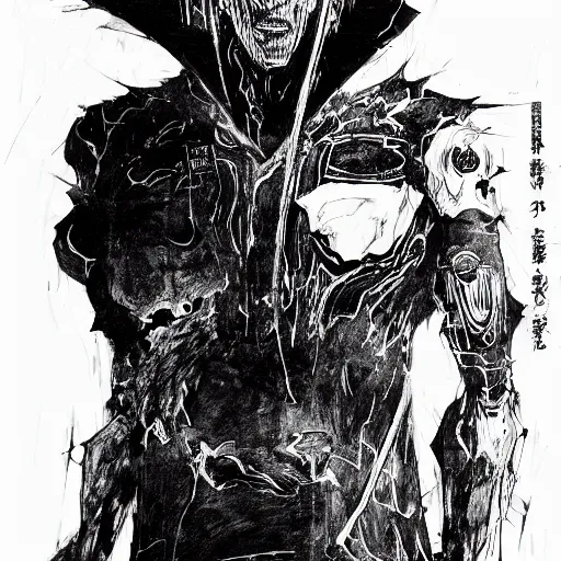 Image similar to Joe Biden looking sinister, by Tsutomu Nihei, highly detailed