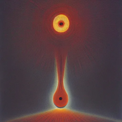 Prompt: ophanim by Zdzisław Beksiński, oil on canvas