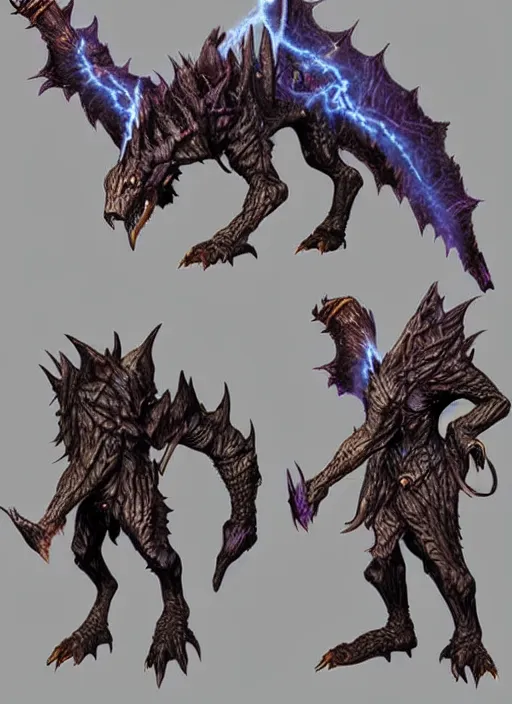 Image similar to new fantasy beast, fantasy, magic, dungeons and dragons, dnd, role playing, extremely detailed, volumetric lightning