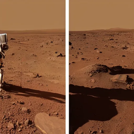 Prompt: extremely detailed photo of carl sagan on mars, detailed face