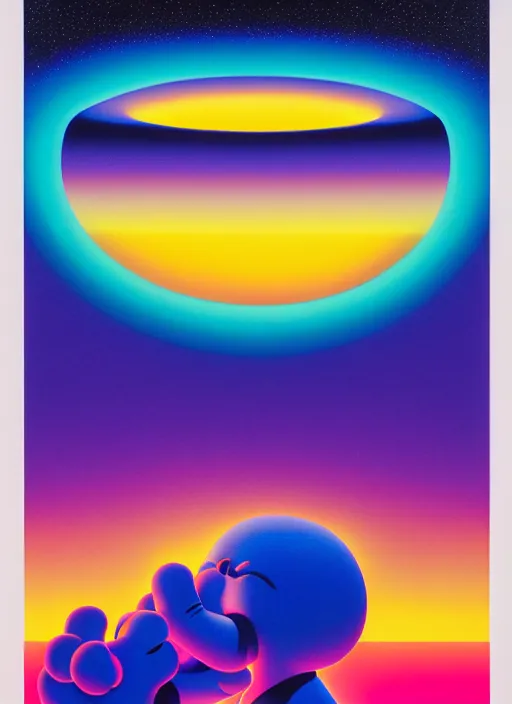 Image similar to nighttime vibes by shusei nagaoka, kaws, david rudnick, airbrush on canvas, pastell colours, cell shaded!!!, 8 k