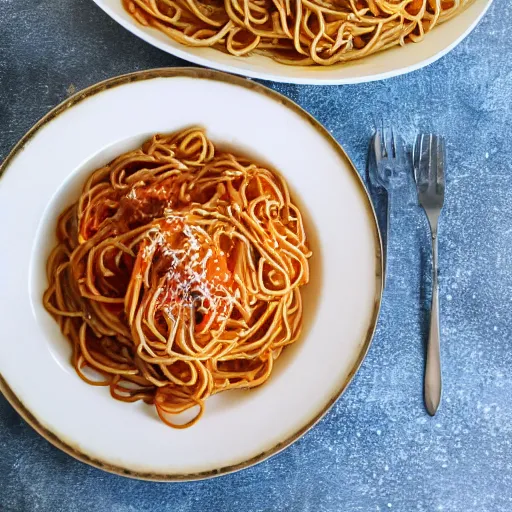 Image similar to a big ol'plate of spagooder