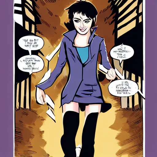 Image similar to anne hathaway by scott pilgrim comics