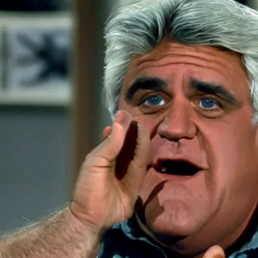 Image similar to jay leno performing a challenge in fear factor