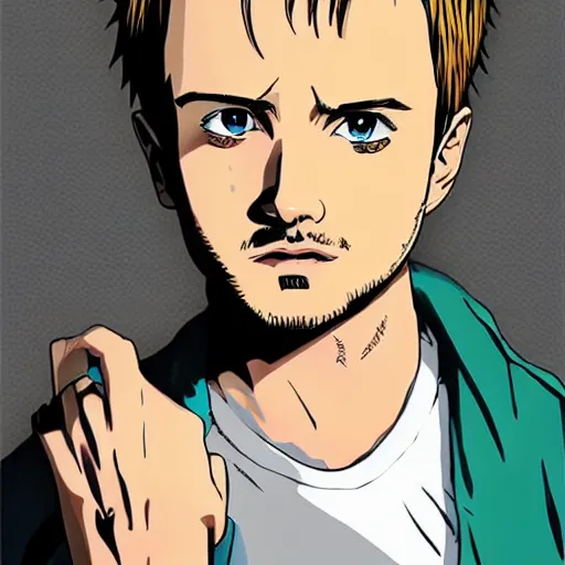 Image similar to jesse pinkman anime style