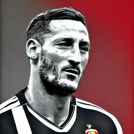 Prompt: totti italia, digital art