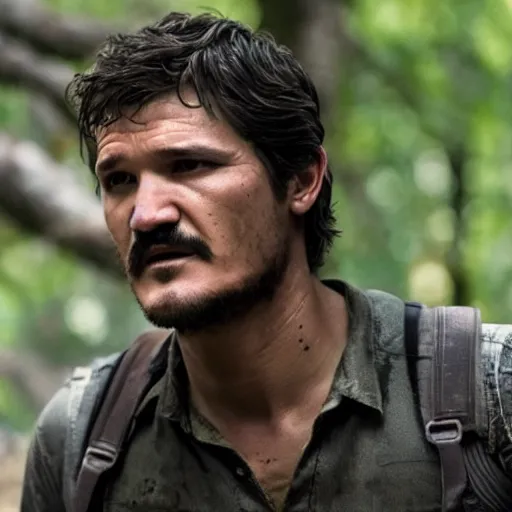 Pedro Pascal as Joel,still from The Last Of Us TV show, Stable Diffusion