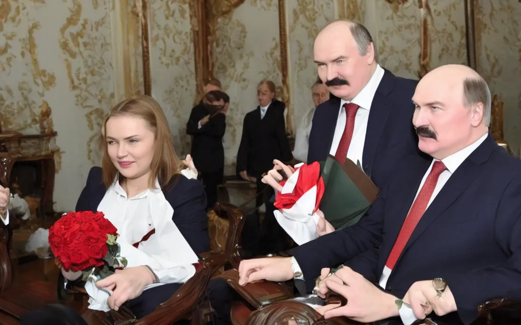 Image similar to lukashenka with natalia eismont