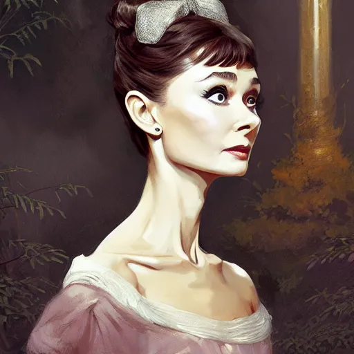 Image similar to audrey hepburn in an epic victorian novel, various backgrounds, intricate, elegant, highly detailed, digital painting, artstation, matte, illustration, art by artgerm, greg rutkowski, loish, rhads, ferdinand knab, makoto shinkai, lois van baarle, ilya kuvshinov, rossdraws, tom bagshaw