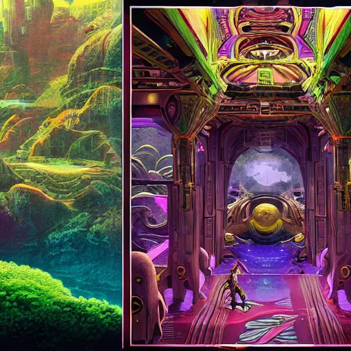 Image similar to river lush alien cinematic geometric 8 k sharp focus sacred by moebius, andreas franke, james christensen, victo nagi, artgerm