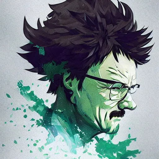 Prompt: Walter White, Greg Rutkowski, Izuku Midoriya