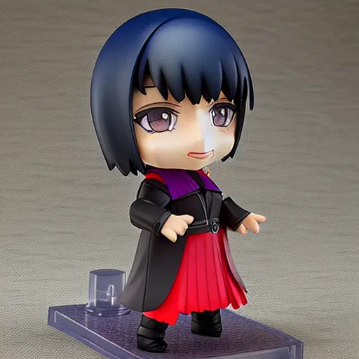 Prompt: a raven nendoroid, product shot