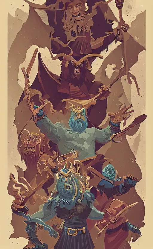 Image similar to powerful wizard, dungeons and dragons by simon kennedy, studio muti