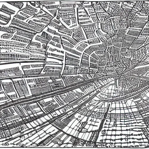 Prompt: a sharpie drawing of every road in the world, cartography, 2 0 2 2