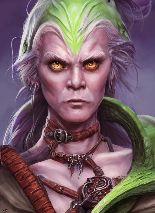 Image similar to female goblin, ultra detailed fantasy, dndbeyond, bright, colourful, realistic, dnd character portrait, full body, pathfinder, pinterest, art by ralph horsley, dnd, rpg, lotr game design fanart by concept art, behance hd, artstation, deviantart, hdr render in unreal engine 5