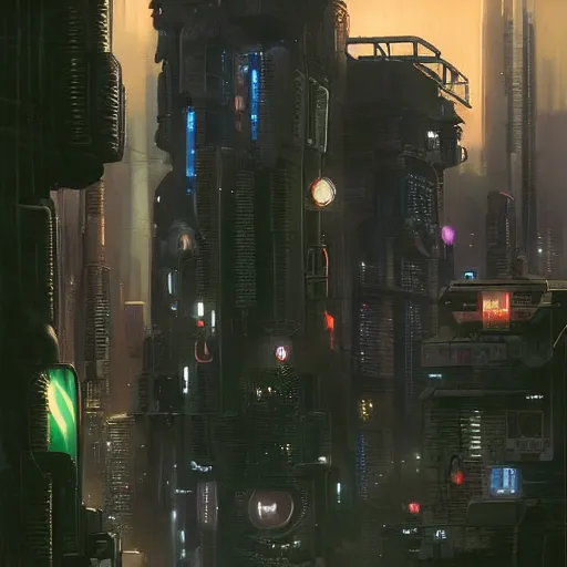 Prompt: cyberpunk neighborhood by john harris