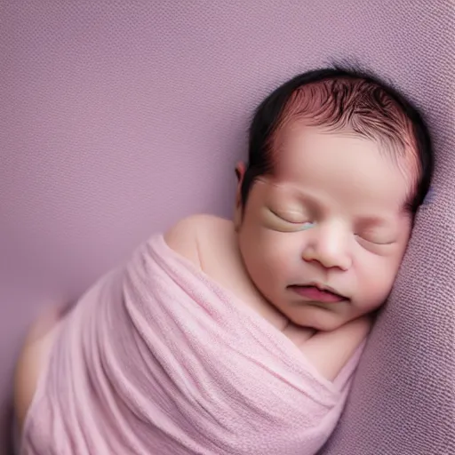 Image similar to beautiful photography of newborn, pastel colors, hyper realistic, 8 0 mm, studio lighting