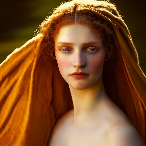 Image similar to photographic portrait of a stunningly beautiful middle ages renaissance female in soft dreamy light at sunset, contemporary fashion shoot, by edward robert hughes, annie leibovitz and steve mccurry, david lazar, jimmy nelsson, breathtaking, 8 k resolution, extremely detailed, beautiful, establishing shot, artistic, hyperrealistic, beautiful face, octane render