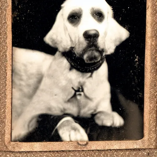 Image similar to tintype photo, jojo the dogfaces boy