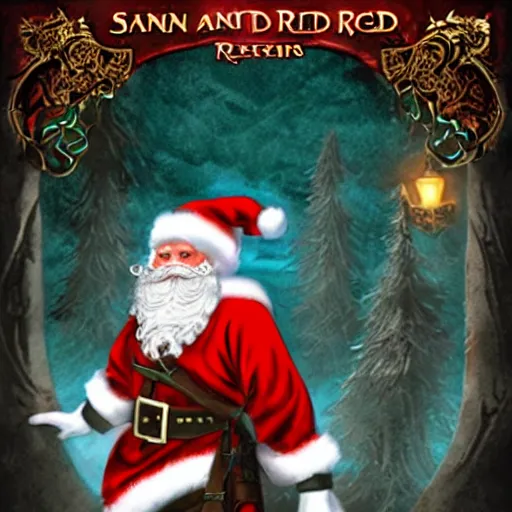 Image similar to Santa stuck in Underdark from Forgotten Realms